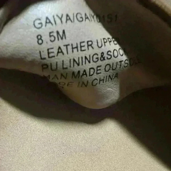 Steve Madden Women's Gaiya Cognac boho chic leather Platform Sandals size 8.5M - Picture 9 of 9